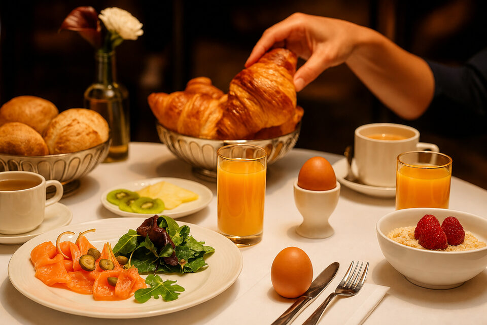 Petit-déjeuner servi au Roitelet