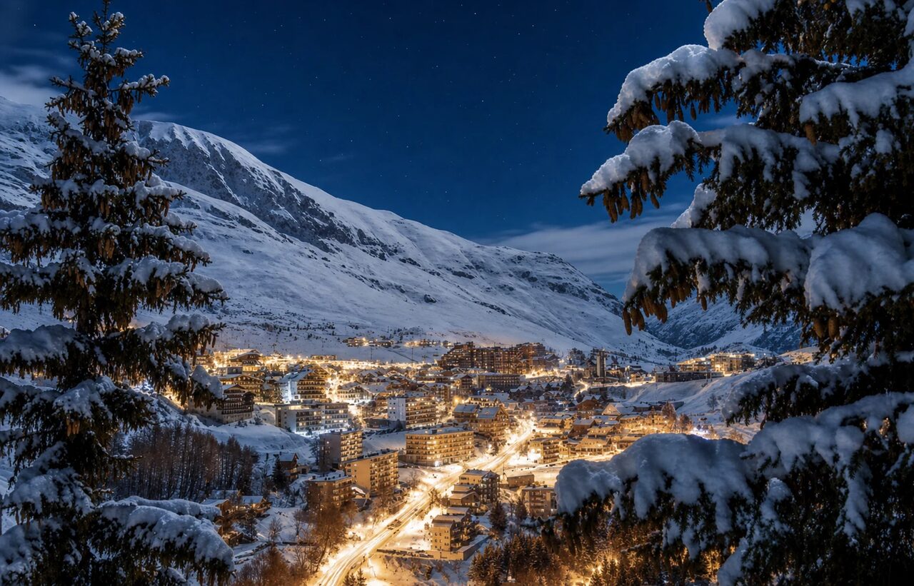 Station alpine du Vercors en hiver